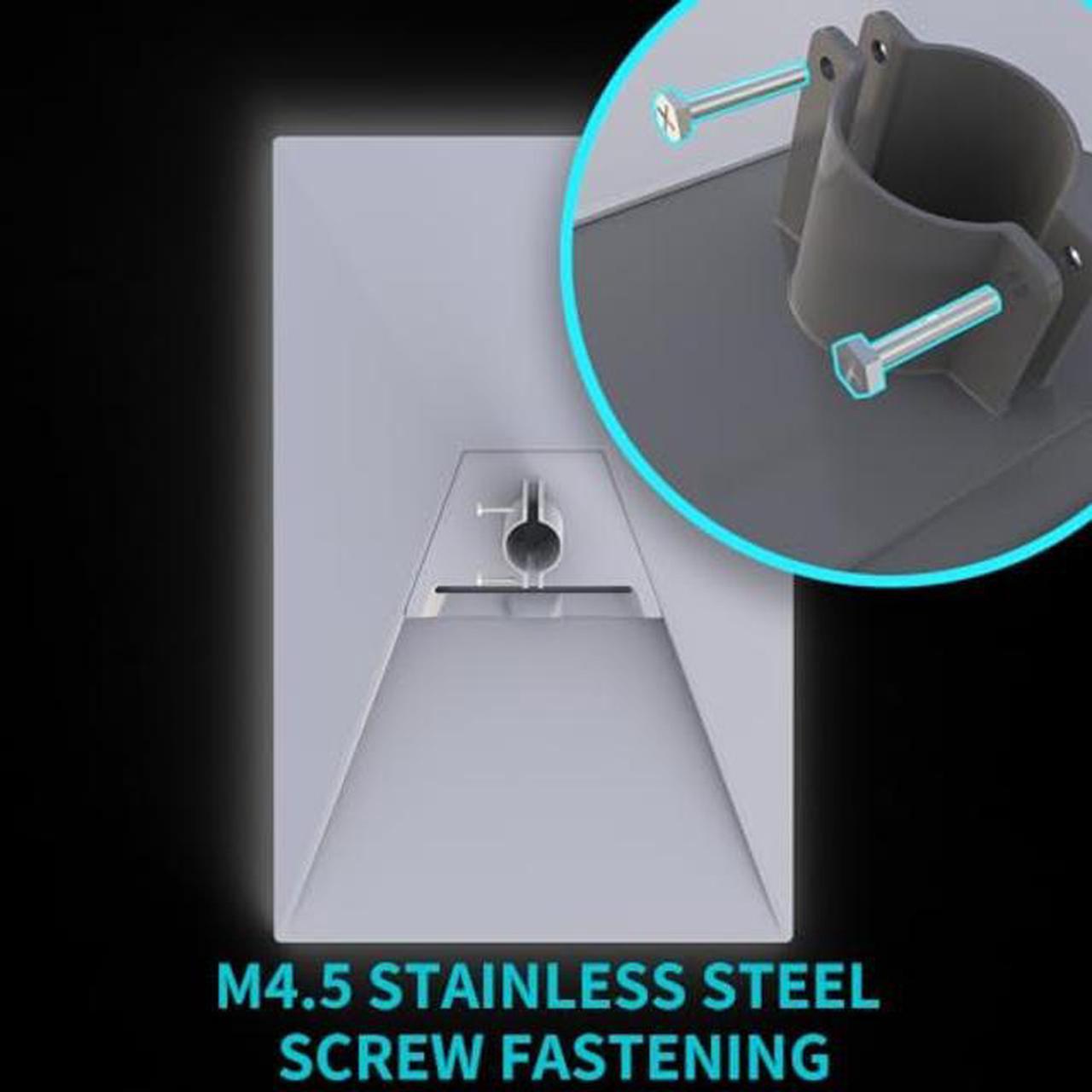 Starlink Gen 3 Pipe Adapter, Starlink Pole Mount For Starlink Gen 3 Standard Dish Mount, Starlink Mounting Kit V3 Plate Roof Mount, Windproof - White - Image 2