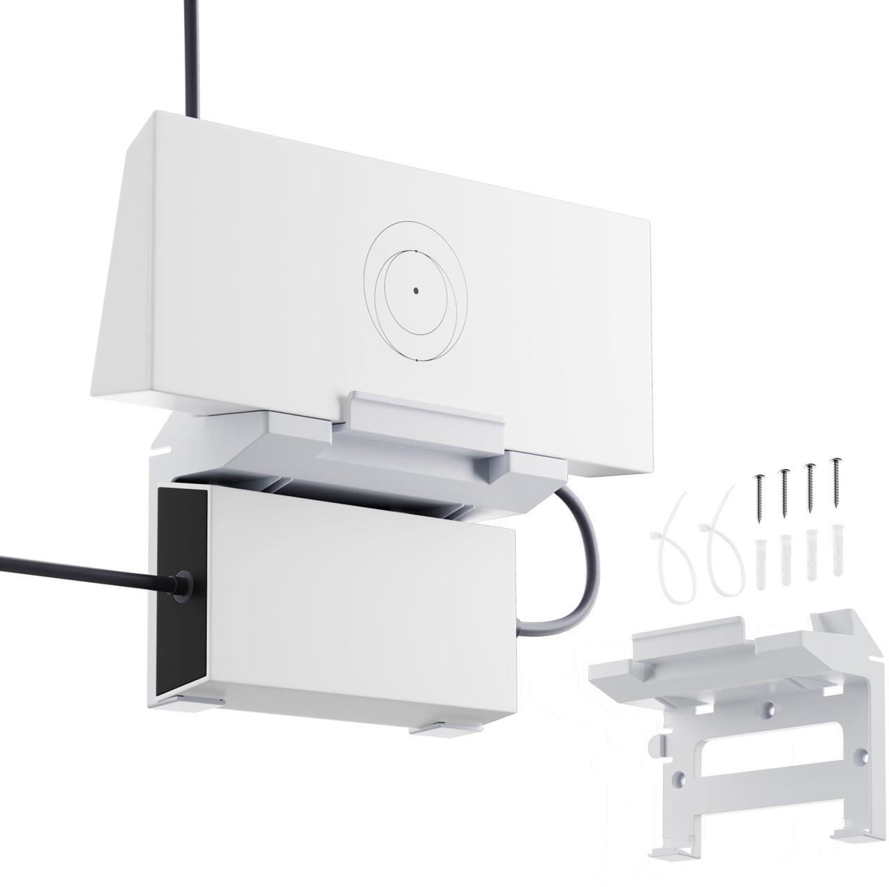 Eazuse Starlink Ethernet Adapter Gen 3/Mini, Starlink Mini Cable Extension To Rj45 Coupler + Starlink Gen 3 Router Mount, 2 In 1 Wall Mount For Starlink Standard Router And Power Supply