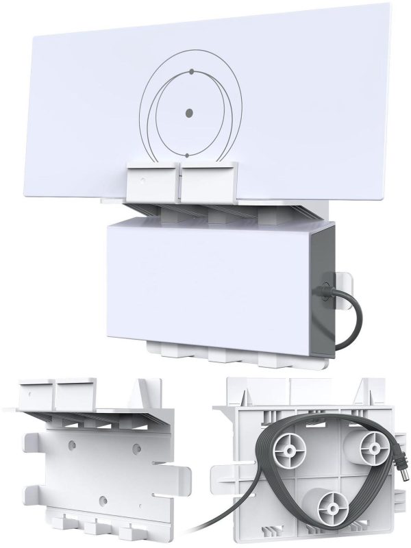 Musvoh 3 In 1 Fit For Starlink Gen 3 Router Mount, Suitable For Starlink Standard Mesh Router And Power Supply Wall Mount Mounting Kit Compatible With Starlink V3&Amp;Gen3 Standard Router Accessories