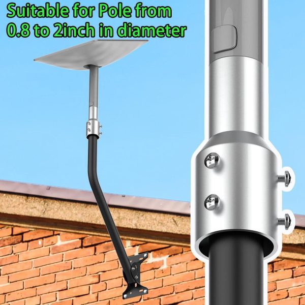 Starlink Pipe Adapter, Starlink Pole Mount, Available For Starlink V2 Pipe Adapter, Tv Masts And Satellite Masts Are Installed, Suitable For Pipe Diameters Within 2 Inches And Starlink Connections - Image 3