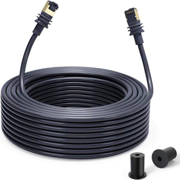 Jostart- For Starlink Cable Gen 3, 50Ft/15M Replacement Cable Compatible With Starlink Standard V3 Ethernet Cable Extension Waterproof Outdoor Gray