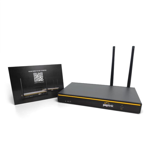 Peplink B-One Gigabit Dual Wan Wifi Router For Wireless Internet | 1Gbps Throughput | 2X Wan Port, 4X Lan Port, Dual-Band 2X2 Mimo Wi-Fi | Wan Smoothing For Small Office &Amp; Home Connectivity