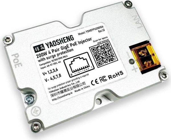 200W Poe Injector With Comprehensive Protection For All Standard Starlink Models.