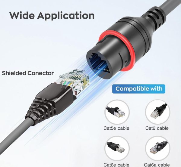 Zibwnfuxcz Rj45 Starlink Gen 3/Mini Ethernet Cable Adapter,Waterproof Extension Cord For Standard Actuated Starlink V3/Mini Cable, Designed For Starlink Gen 3/Mini Dishy And Router - Image 4