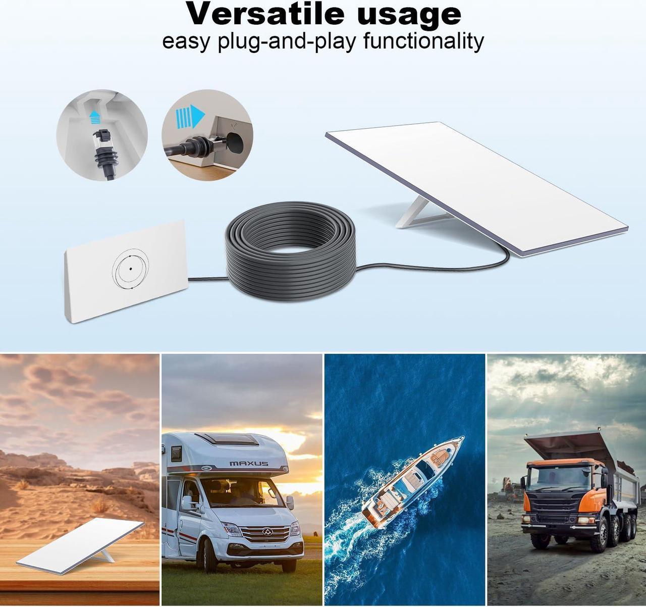 Msaff Starlink Ethernet Cable For Gen 3 Starlink Mini, Replacement Standard V3 Cable Waterproof, Starlink Internet Kit Satellite Cable (75Ft) - Image 3