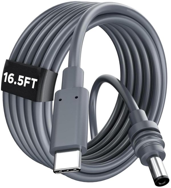 Gtaywell Starlink Mini Usb-C To Dc Power Cable, Max 100W Input Usb Type C To Dc Cable, Waterproof, Starlink Mini Usb Cable Compatible With 65W Pd Source 5M/16.5Ft
