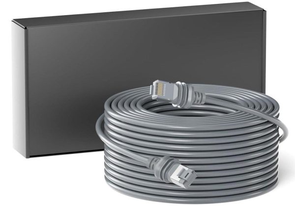 Temzick 150Ft/46M Starlink Gen 3 Cable, Waterproof Satellite Replacement Standard V3 Cable For Starlink Rectangular Satellite Gen 3 Starlink Cable Extension Starlink Accessories (100Ft)