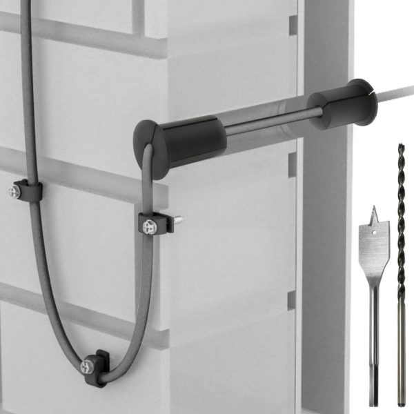 Starlink Cable Mounting Kit, Beciety Starlink Cable Routing Kit, With 1&Quot; Spade Drill Bit/Wall Wire Clips, Starlink Mount, Starlink Accessories, Starlink Roof Mount, Starlink Internet Kit Satellite - Image 2