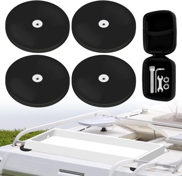 Lufecho 4Pcs Starlink Magnetic Roof Mount, Starlink Mounting Kit For Starlink Internet Kit Satellite, Strong Magnetic Mounting Kit For Car/Camper/Suv/Trailer