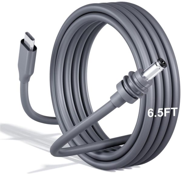 Gnenang Starlink Mini Cable, 6.5Ft/2M Starlink Mini Usb C To Dc Power Cable, 100W Input Usb Type C To Dc Cable, Dc Power Cable Direct To Usb-C For Starlink Mini Work With 100W+ Pd Source Waterproof