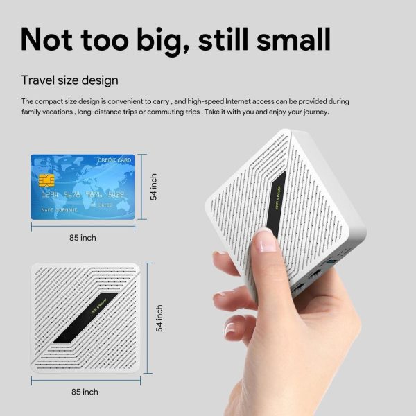 Zunate Ax1800 Mu Mimo Gigabit Router Portable Travel Router For Starlink Gen2 Gen3 Dual Band 2.4G 5.8G Support For Vpn Mash Ep Rt2656 (Us Plug) - Image 5