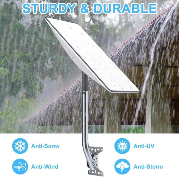 Kineeple Heavy Duty Steel 20Inch For Starlink Mount,Starlink Long Wall Mount,Starlink Pole Mount,Starlink Roof Mount Wall Mounting Kit,Universal Outdoor Ap Wifi Tv Antenna J-Pipe Pole Mount - Image 4