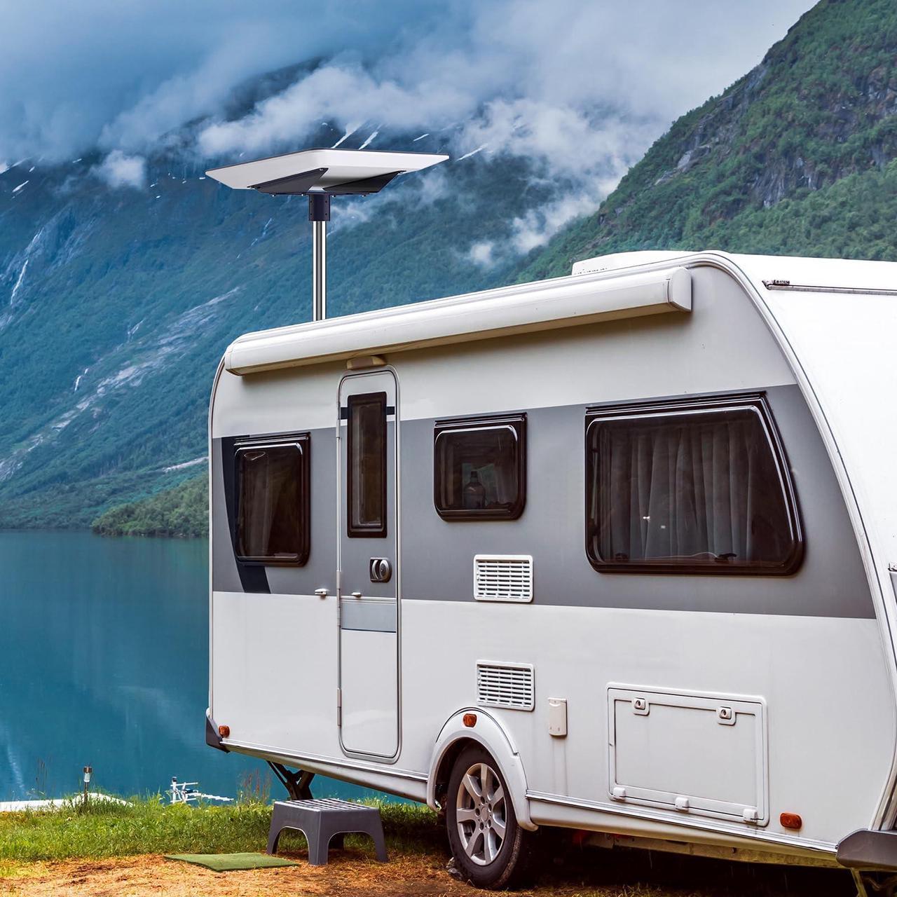 Starlink Mounting Kit, Heavy Duty Starlink Flat High Performace Mount - Starlink Pole Mount, Dual Protection Starlink Roof Mount, Starlink Wall Mount For Satellite (Flat High Performace) - Image 2