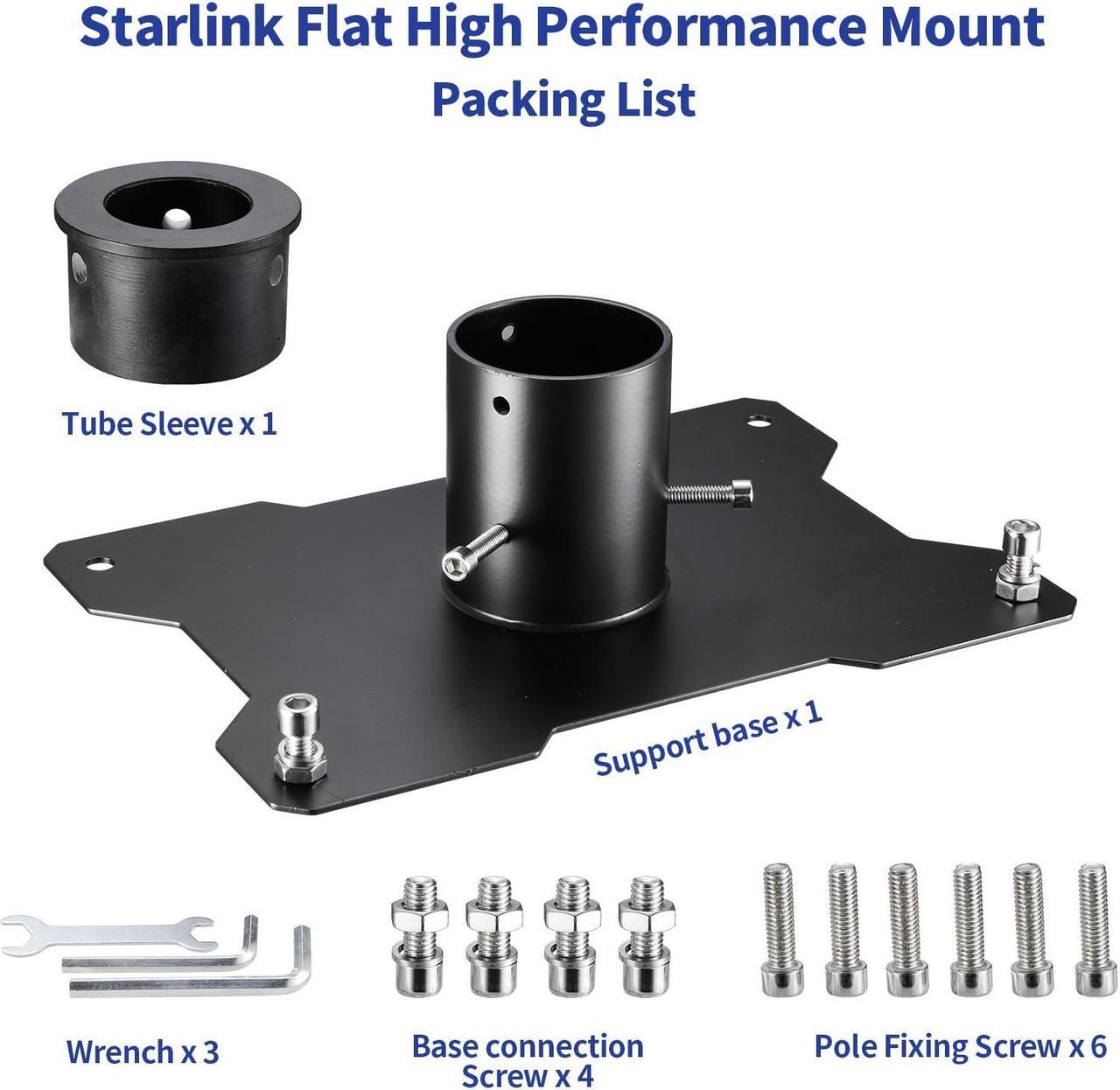 Starlink Mounting Kit, Heavy Duty Starlink Flat High Performace Mount - Starlink Pole Mount, Dual Protection Starlink Roof Mount, Starlink Wall Mount For Satellite (Flat High Performace) - Image 3