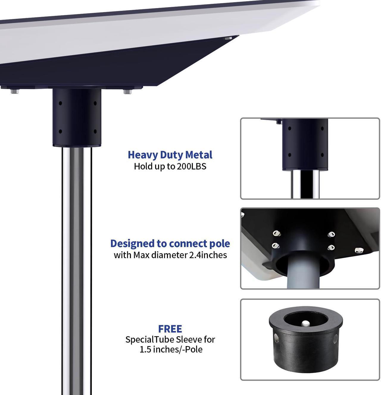 Starlink Mounting Kit, Heavy Duty Starlink Flat High Performace Mount - Starlink Pole Mount, Dual Protection Starlink Roof Mount, Starlink Wall Mount For Satellite (Flat High Performace) - Image 4