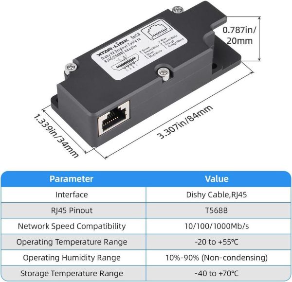 Starlink Poe Injector-150W Gige With Starlink Dish Cable Adapter To Rj45,Starlink Ethernet Adpater Kit- Surge &Amp; Esd Protection With High-Speed Network, Ideal For Starlink Internet Kit Satellite - Image 5