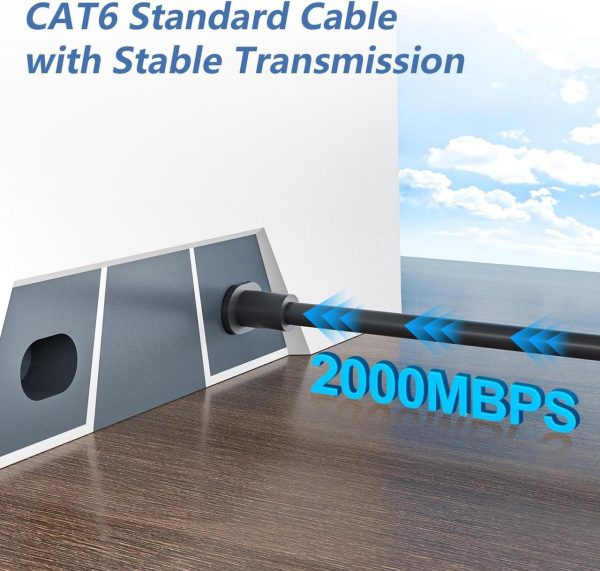 Arector Standard Starlink Gen 3 Cable, Replacement Starlink Rectangular Satellite Gen 3 Standard V3 Starlink Cable Extension Starlink Accessories (150Ft/46M) - Image 3