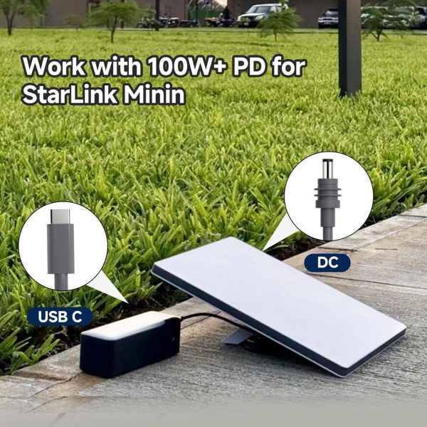 Starlink Mini Power Cable, 100W Usb C To Dc Cable For Starlink Mini, Waterproof | Work With 65W+ Pd | 20V 5A (Usb C To Dc Cable, 16 Ft) - Image 3