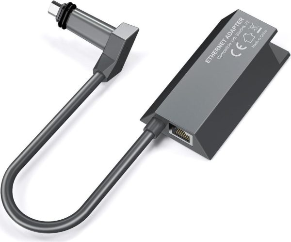 Starlink Ethernet Adapter Satellite Internet V2 For Rectangle Dish, Starlink Adapter Ethernet With Stable Network Connection For Starlink Actuated Gen 2