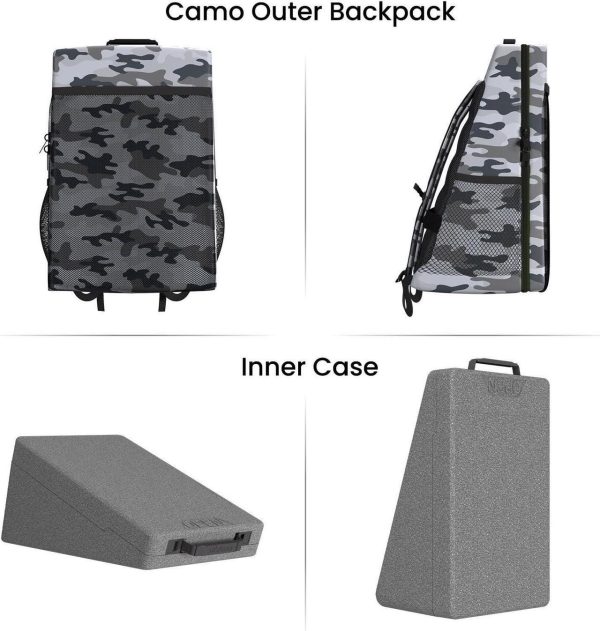 Stargear Starlink Gen 2 Travel Backpack, Waterproof Hard Storage Case With Removable Camo Outer Bag For Starlink Actuated V2 Accessories Store - Image 4