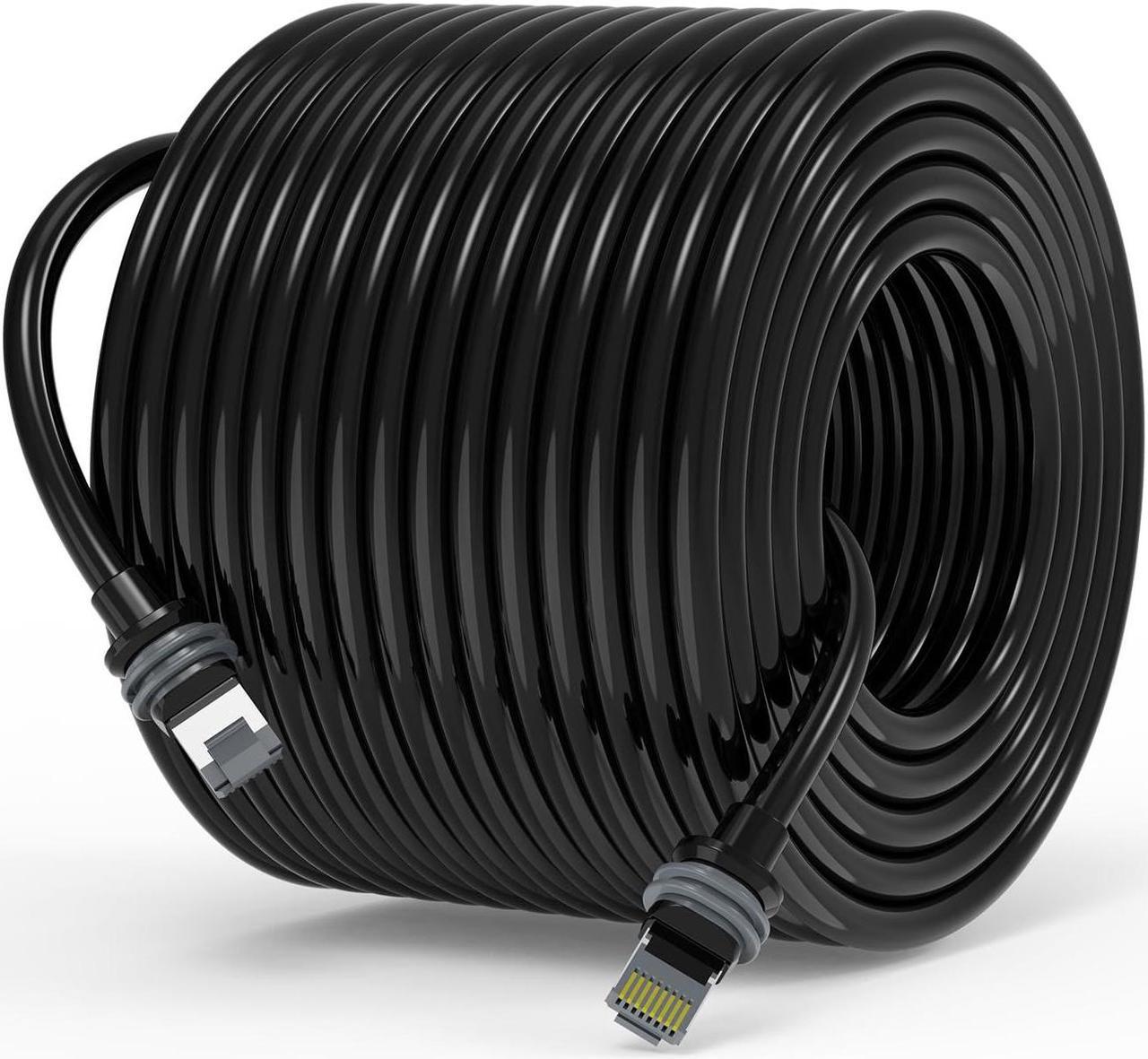 Fanktoo 131.2Ft/ 40M Starlink Gen 3 Cable For Star Link Generation 3 V3/ Mini, Replacement Extension Starlink Ethernet Cable Waterproof (Black)