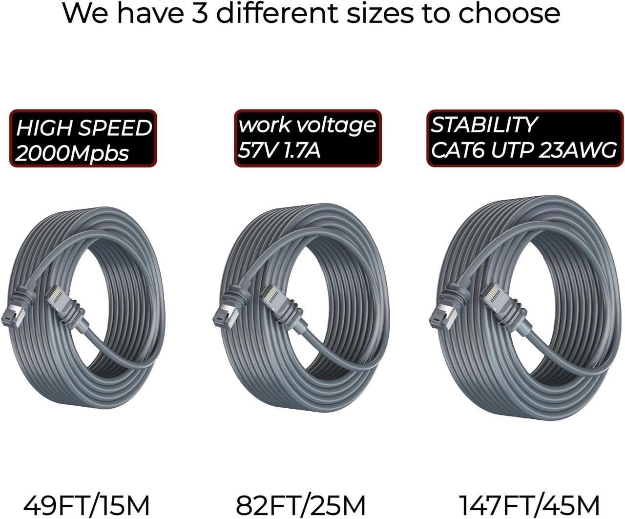 Lhviet Starlink Gen 3 Cable,Starlink Mini Cable,Replacement Standard V3 Cable,Starlink Cable Gen 3,Starlink Extension Cable,Starlink Waterproof Cable Ip67, 23Awg,Anti-Uv,Fireproof (82Ft/25M) - Image 4