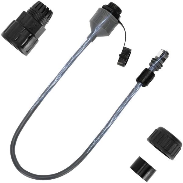 Drizzlen Starlink Ethernet Adapter 2 Pack, 21In, Ip68, Starlink Gen 3/Mini Compatible, 1000 Mbps Data Transfer, Rj45 Female Connectors