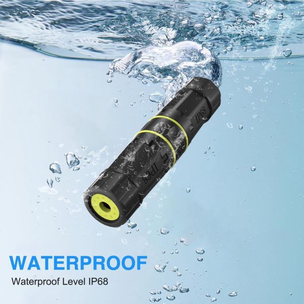 Zuzong Ip68 Waterproof Cat7 Rj45 Coupler, 10Gb Shielded Pure Copper Ethernet Coupler, Ip68 Waterproof Ethernet Outdoor Lan Connector For Starlink/Cat5/Cat6/Cat6A/Cat7/Cat8 Ethernet Cable(2 Pcs Female) - Image 3