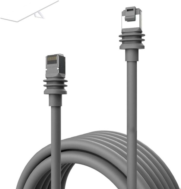 Chgrnlf Gen 3 Cable For Starlink 150Ft, V3 For Starlink Standard Kit Replacement Cable For Starlink Gen 3 Waterproof Outdoor Grey
