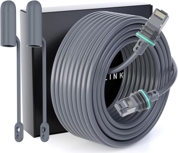 Frafode Standard Starlink Gen 3 Cable, 150Ft/46M Satellite Replacement Standard V3 Cable For Starlink Rectangular Satellite Gen 3 Starlink Cable Extension Starlink Accessories Waterproof - Gray
