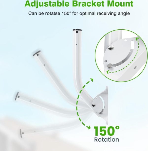 Adalov Cpe881 Wireless Bridge And Bracket Mounts, Pole Mount For Antenna, Wireless Bridge, Ap, Access Point Client Bridge Cpe, Outdoor Antenna Mounting Pole Bracket - Image 5