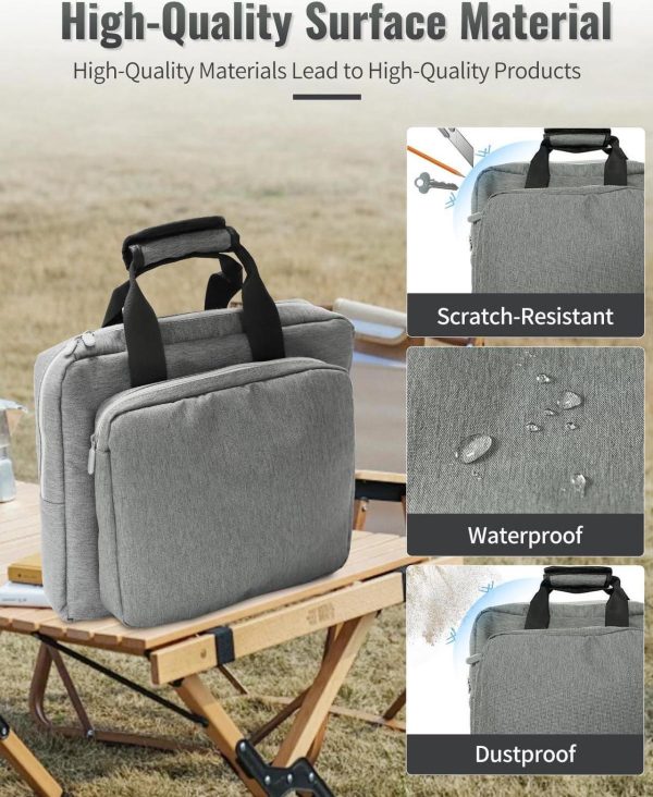 Astronisync Starlink Mini Case, Starlink Case, Starlink Mini Bag With Shock-Absorbing Double Pocket Bag With Dustproof 600D Oxford Cloth, Portable Ergonomic Handle For Enhanced Protection - Image 4