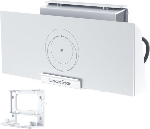 2 In 1 Starlink Gen 3 Router Mount, All In One Starlink V3 Mesh Router And Power Supply Mounting Kit, Space Saving, Cable Storage, Abs, Starlink Standard Router Mount Ideal For Home, Office, Rv, Boats