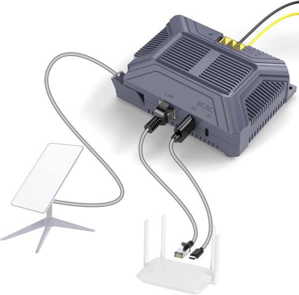 Quiddity Starlink V2 Poe Injector, 180W 5 In 1 Gigabit Poe Adapter Compatible With Starlink (Gen2) Poe Dc 9-36V/3A With Usb &Amp; Type-C Power Output