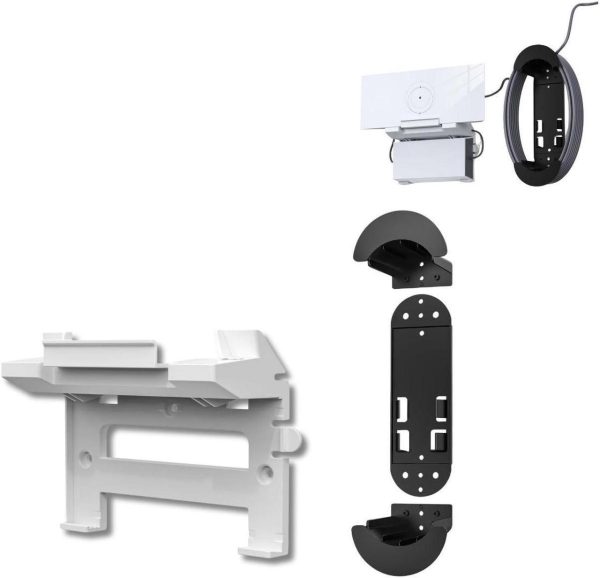 Tesha Abs Starlink Router &Amp; Power Supply Mount Kit, Starlink Ethernet Cable Caddy With Adapter, Starlink V3 Mounting Kit With Cable Organizer For Pleasure Boat Rv And Home