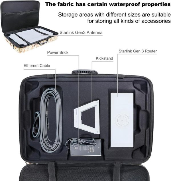 Ybervont Starlink Gen 3 Case For Dish Kit V3, Outdoor Carrying Case For Starlink Master Disk &Amp; Accessories, Ideal For Rv Travel &Amp; Outdoor Use - Image 4