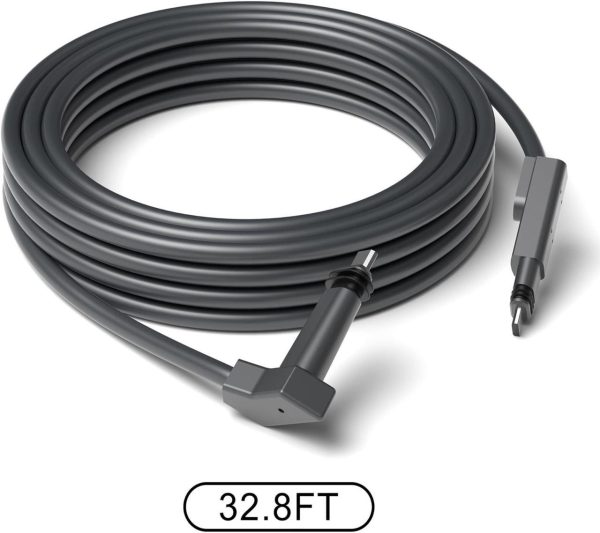 Arector Starlink Replacement Cable (32.8Ft / 10M) For Starlink Rectangular Satellite V2, Starlink Cable Extension Kit Accessories With Waterproof End Caps - Image 3