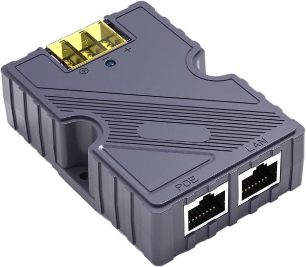Starlink Poe Injector,150W Gige Passive Poe Injector, &Amp; Esd With 10/100/1000M High-Speed Network For Starlink Satellite Dishy V2/Starlink Gen 3