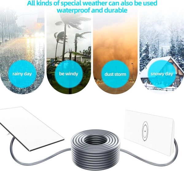 Kisdoo 150Ft/46M Starlink Gen 3 Cable, Rectangular Satellite Replacement Cable, Ethernet Cable, Starlink Gen 3 Cable Waterproof Is Suitable For Outdoor (150Ft/46M) - Image 3
