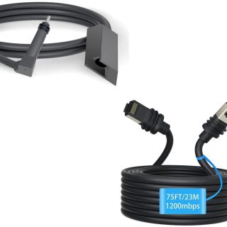 YBSGO Starlink Ethernet Adapter and 75FT/23M Starlink Gen 3 Cable