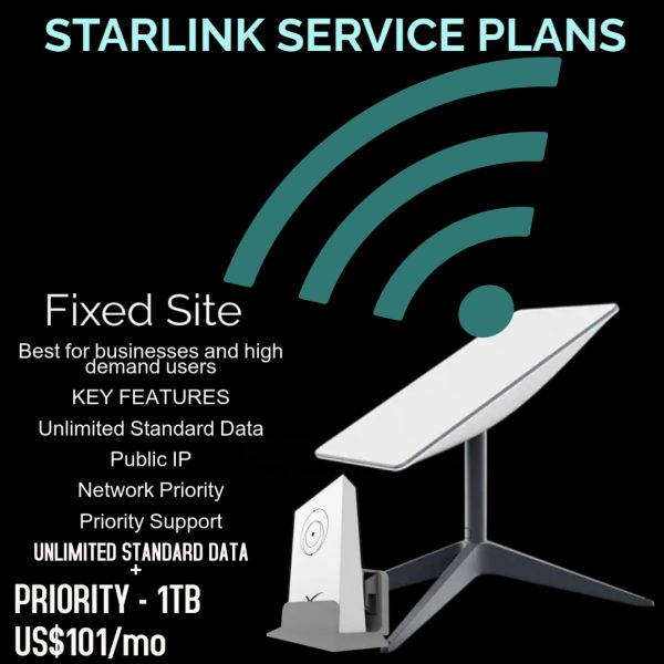 Starlink Fixed Site Priority - 1Tb Service Plan