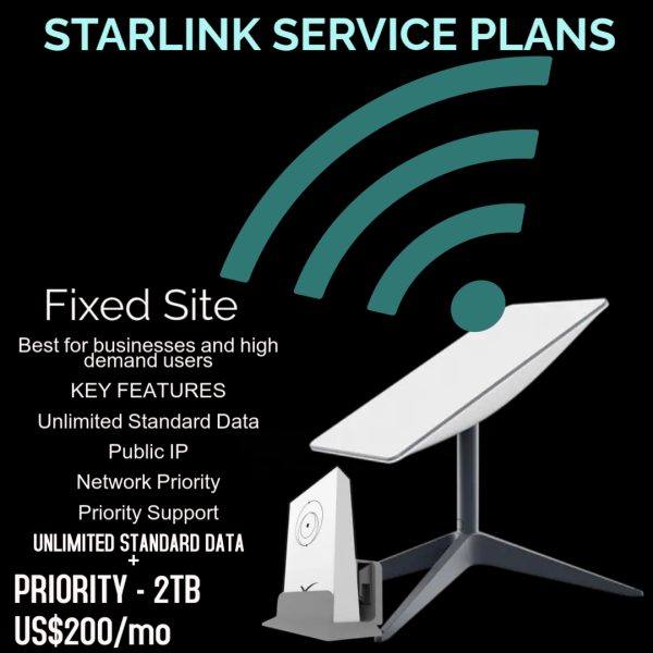 Starlink Fixed Site Priority - 2Tb Service Plan