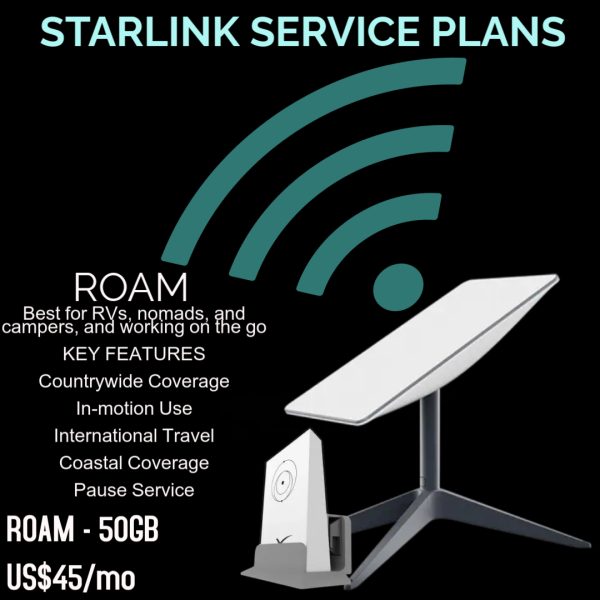Starlink Roam - 50Gb  Service Plan