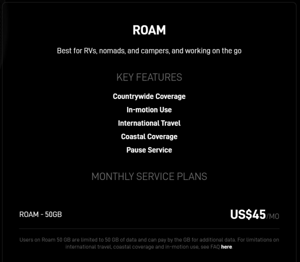 Starlink Roam - 50Gb  Service Plan - Image 2
