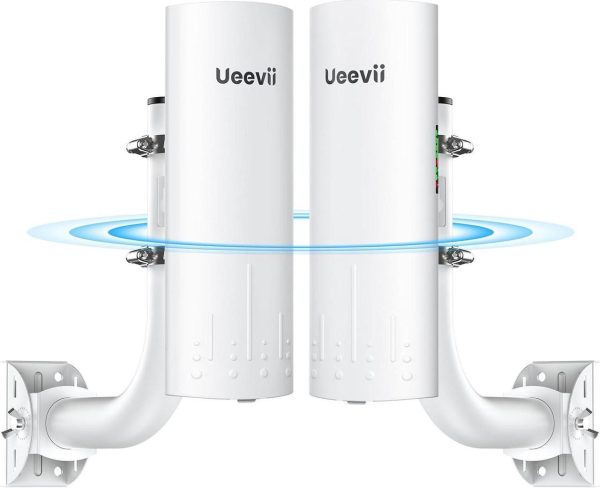 Ueevii Cpe820 Wireless Bridge Outdoor Point To Point &Amp; 2-Pack Bridge Bracket