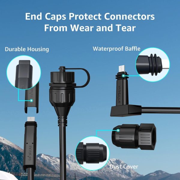 Starlink Cable Rj45 Connector, Starlink Cable Spx To Rj45 Adapter, Compatibility Starlink Rectangular Satellite V2, Designed For Starlink Gen 2 Dishy And Routers With Dust End Cap &Amp; Waterproof(2 Pack) - Image 5